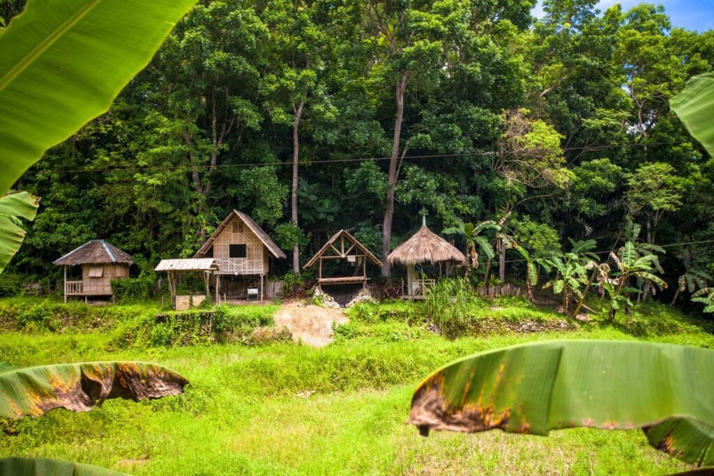 vila no alto da montanha nas filipinas