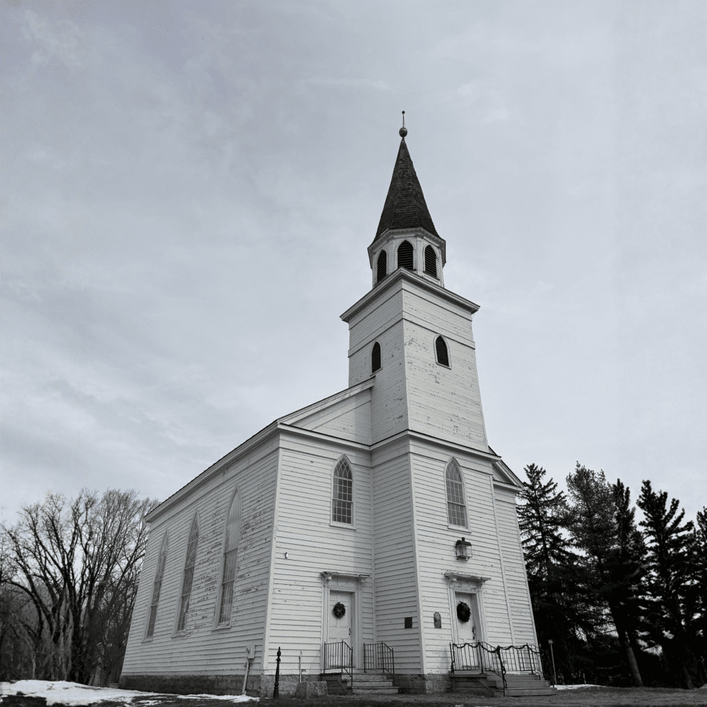 choque com o pecado ou com o diferente - Imagem ilustrativa de igreja americana.
